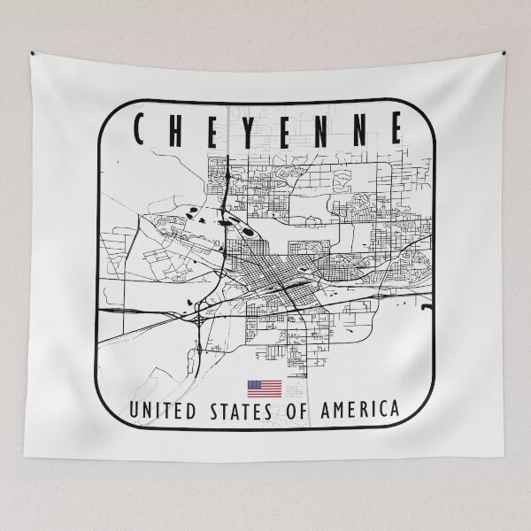 Item preview, CHEYENNE MAP USA designed and sold by hatimelhag.