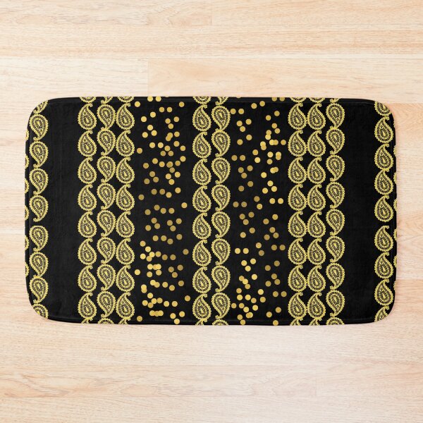 Item preview, Gold Paisley on Black designed and sold by RiadMannan.