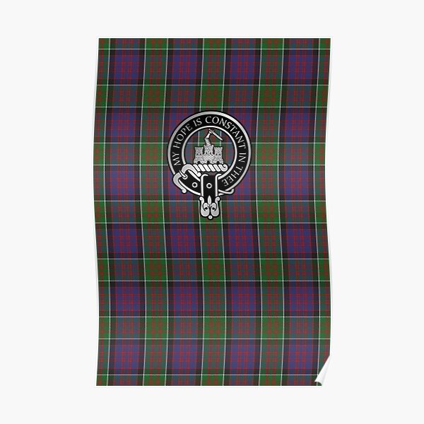 Clan Macdonald Of Clanranald Crest And Tartan Poster For Sale By Taylors8 Redbubble 3051