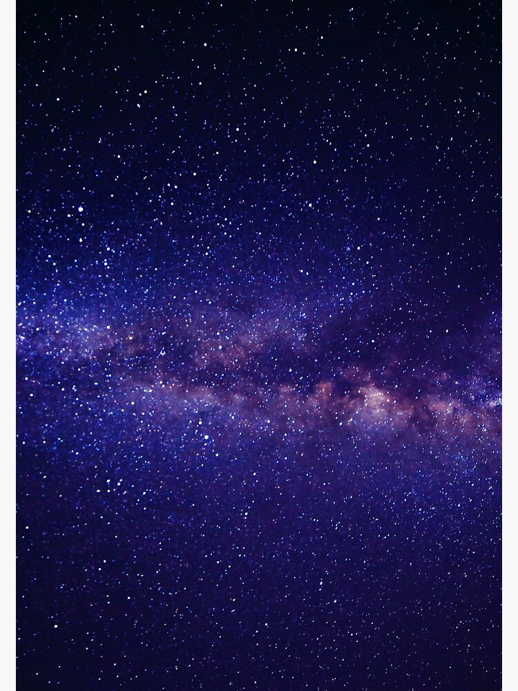 Blue Pink, and White Andromeda Galaxy Premium Matte Vertical Poster ...