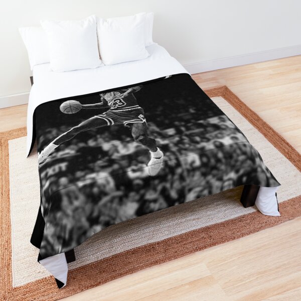 Michael Jordan Blanco y Negro Colcha