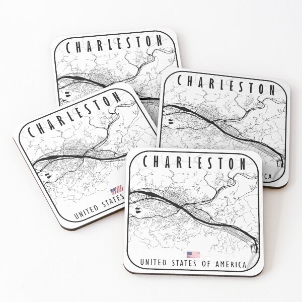 Item preview, CHARLESTON MAP USA designed and sold by hatimelhag.
