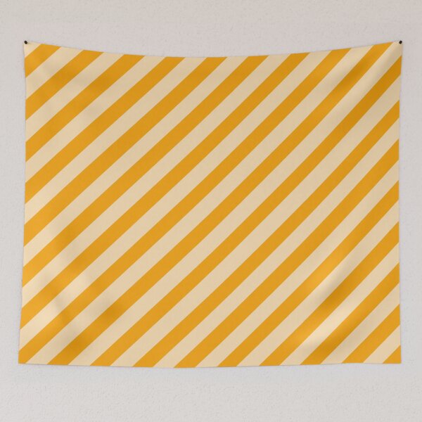 Item preview, Slanted Stripes Orange Honey designed and sold by STUDIO MORE Los Angeles.