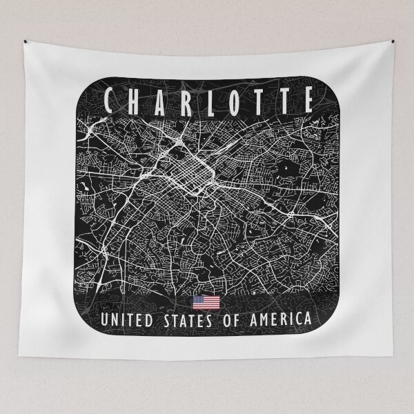 Item preview, CHARLOTTE MAP EE. UU. designed and sold by hatimelhag.
