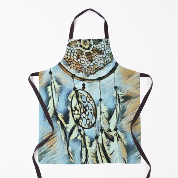 Aperçu de l'œuvre Attrape-rêves en macramé : Mesa Sun and Sky en bleu clair, anthracite, orange et beige. créée et vendue par 3PointClick.