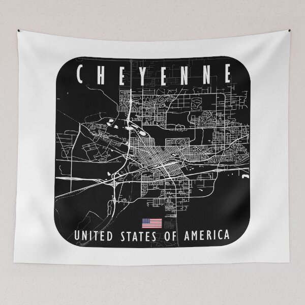 Item preview, CHEYENNE MAP USA designed and sold by hatimelhag.