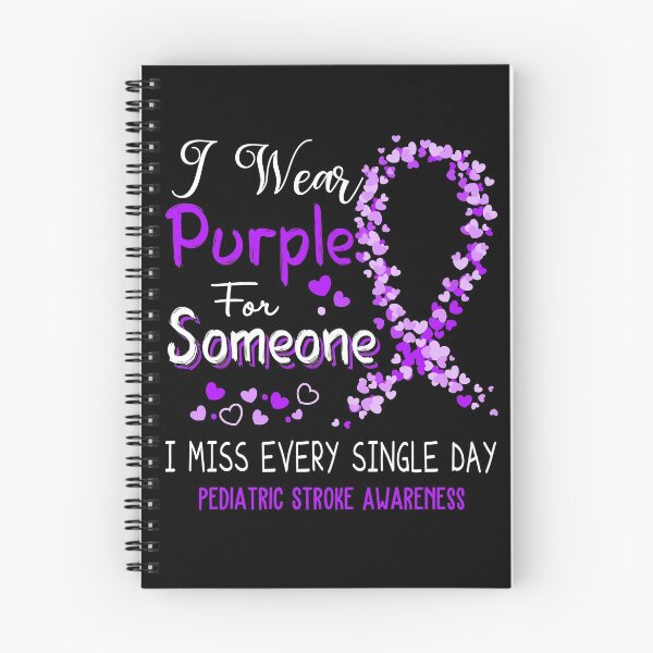 Item preview, I Wear Purple Pediatric Stroke Awareness designed and sold by GennieShop.