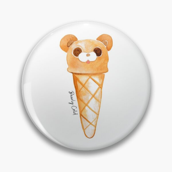 Item preview, Cute Bear Ice Cream Cone, Watercolor designed and sold by sanashibata.