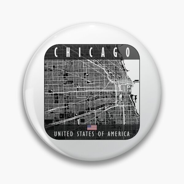 Item preview, CHICAGO MAP USA designed and sold by hatimelhag.