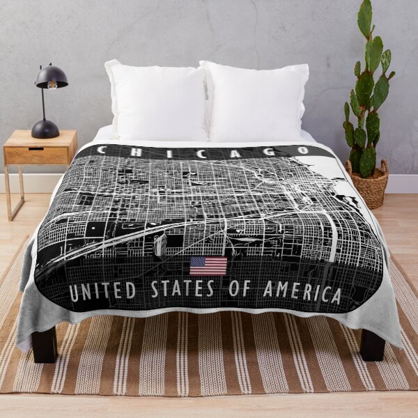 Item preview, CHICAGO MAP USA designed and sold by hatimelhag.
