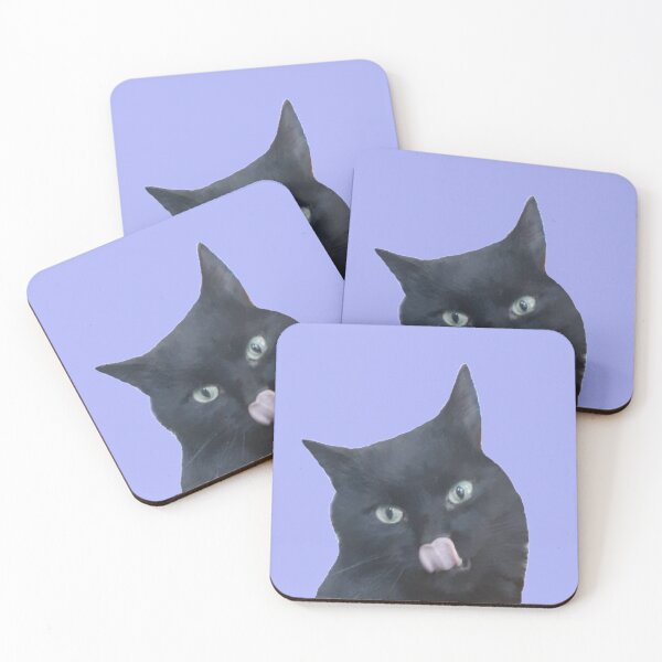 Item preview, Black Cat with Tongue Out designed and sold by EttieTheYettie.