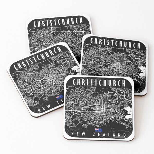 Item preview, CHRISTCHURCH MAP NEW ZEALAND designed and sold by hatimelhag.