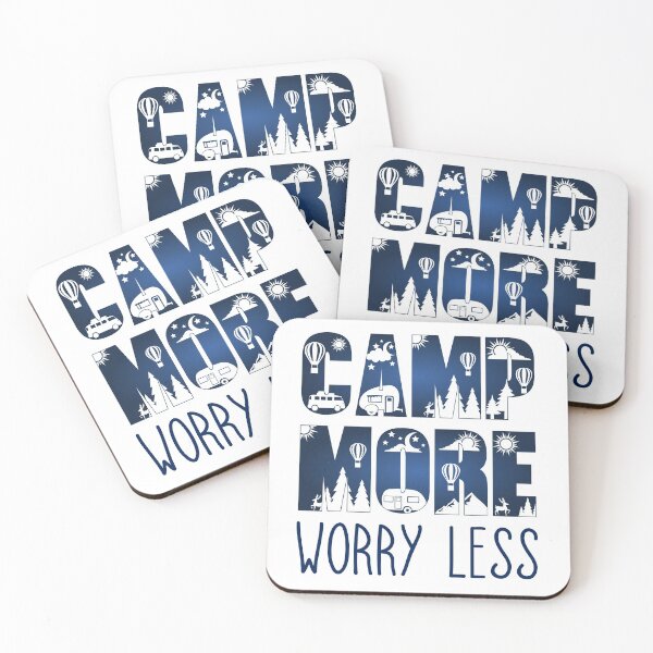 Item preview, Camp More Worry Less designed and sold by Krysanthe.