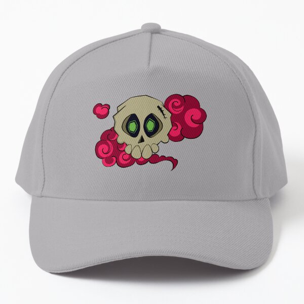 Skull with fog (red) Baseball Cap