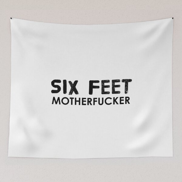 Item preview, Six Feet Motherfucker Social Distancing designed and sold by medbouk1.