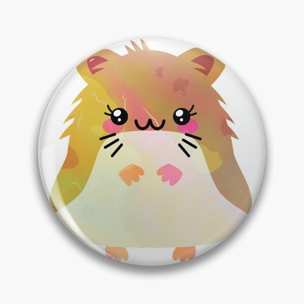 Item preview, Watercolor Ink Kawaii Brown Hamster designed and sold by Mechanical-Artt.
