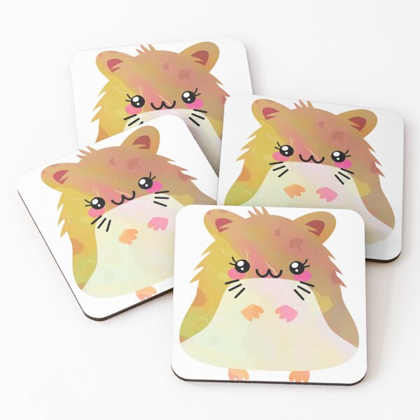 Item preview, Watercolor Ink Kawaii Brown Hamster designed and sold by Mechanical-Artt.