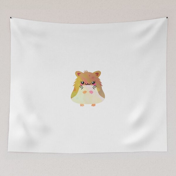 Item preview, Watercolor Ink Kawaii Brown Hamster designed and sold by Mechanical-Artt.