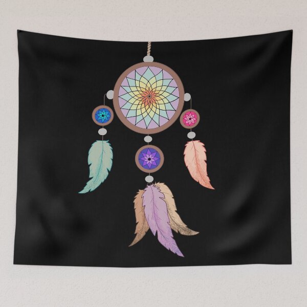 Item preview, Pastel Rainbow Dreamcatcher designed and sold by Lady-Lilac.