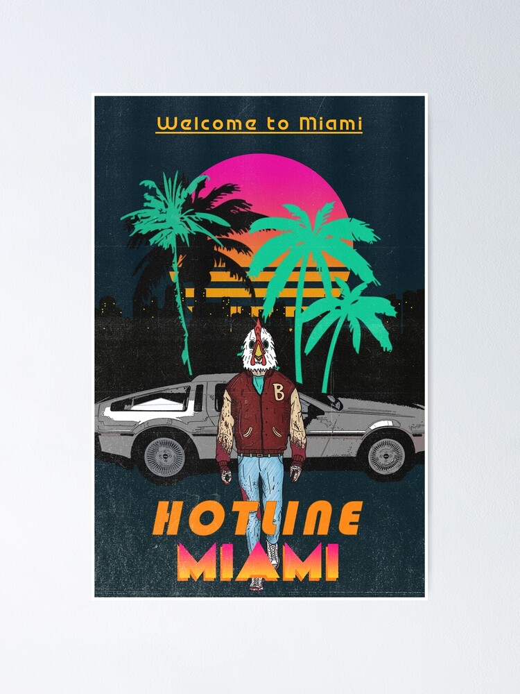 "Hotline Miami poster" Poster for Sale by SnackDubbbz | Redbubble