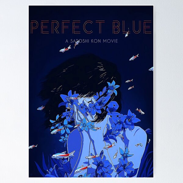 Sinking/floating Perfect Blue 12x18, 16x24 Poster Art, Fish, Bedroom,  Underwater, Satoshi Kon, Movie, Anime, Girl, Illustration, -  Norway