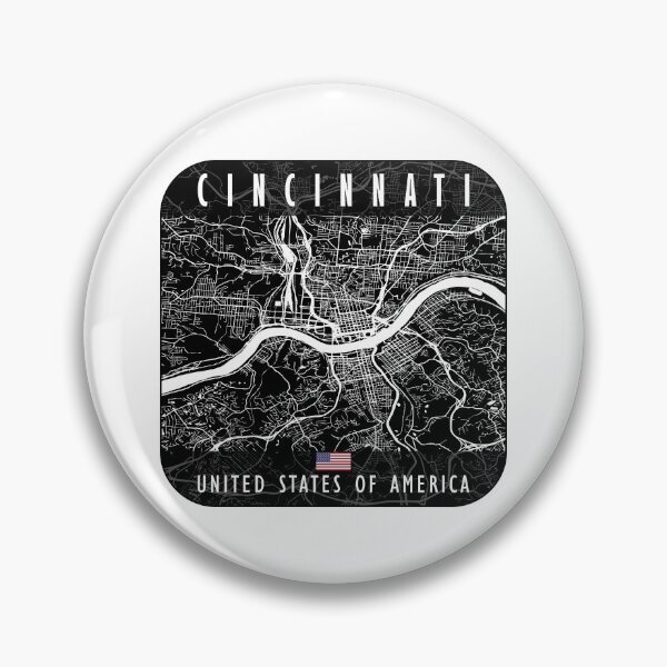 Artikelvorschau, CINCINNATI KARTE USA entworfen und verkauft von hatimelhag.