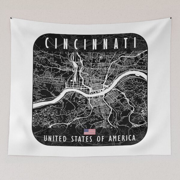Item preview, CINCINNATI MAP USA designed and sold by hatimelhag.