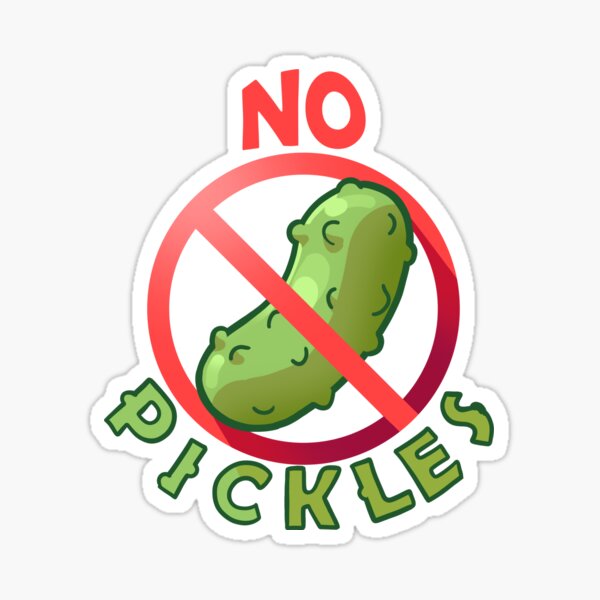 no-pickles-sticker-for-sale-by-jeygomes-redbubble