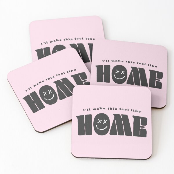 Item preview, LT Home smiley PINK designed and sold by halfaheart.