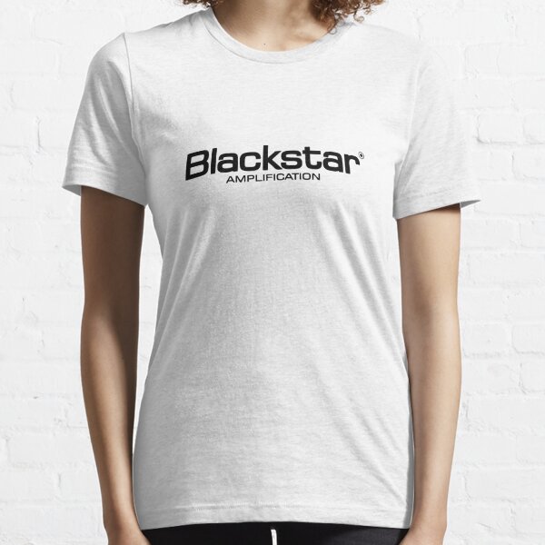 David Bowie-Blackstar con el logotipo en negro estrella blanca para hombres Camiseta