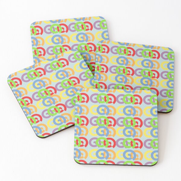 Item preview, All-Over Multi-color Spirals Design designed and sold by ThisNThatImages.