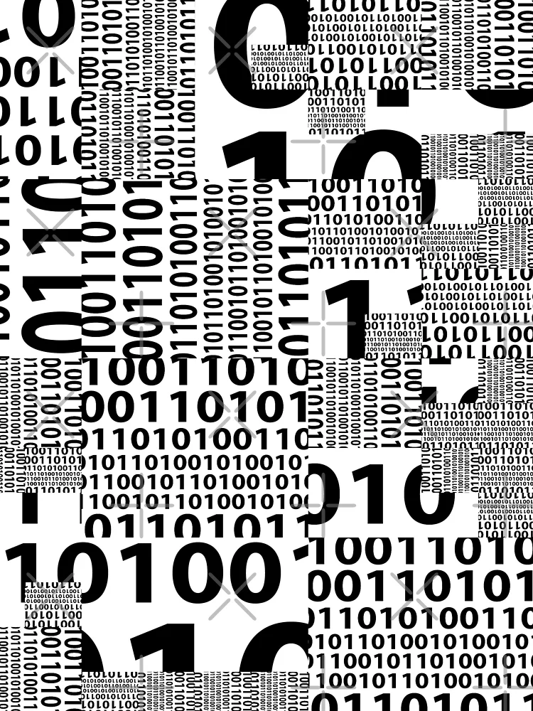 Thumbnail 3 of 3, Scarf, Binary Code designed and sold by springflow.