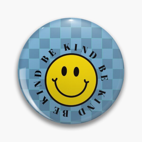 Item preview, Blue Checkerboard Be Kind  designed and sold by Art by Amanda.