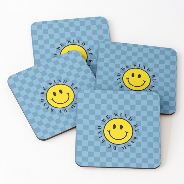 Item preview, Blue Checkerboard Be Kind  designed and sold by Art by Amanda.