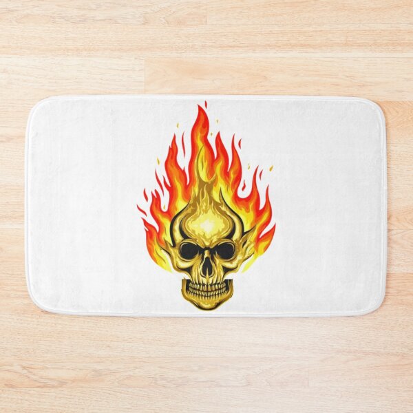 Item preview, Skull Gold and Fire - Skull - Fear - Halloween designed and sold by rahman-7.