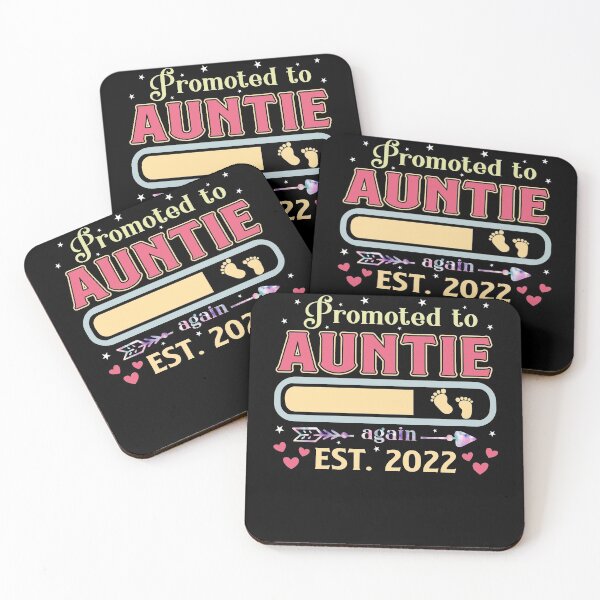 Item preview, Promoted To Auntie Again Est 2022 Baby Reveal designed and sold by brandyzalesart.