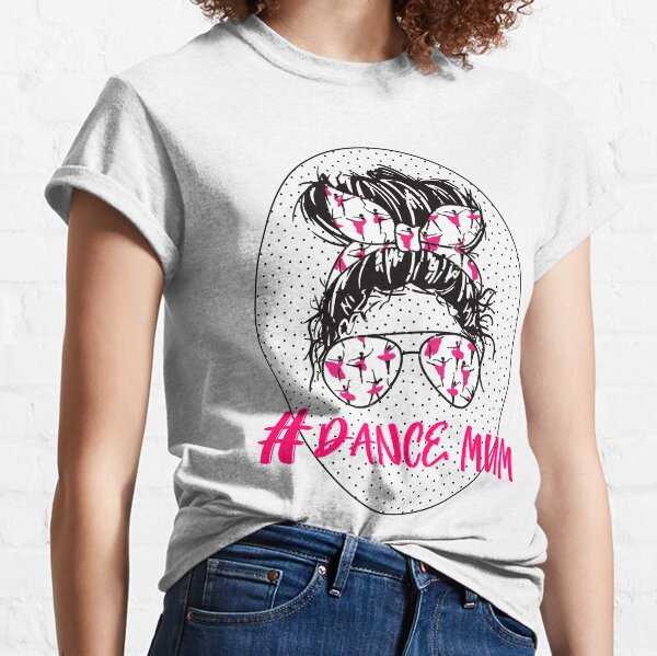 Curvy Girl Dance Mom Tee Messy Bun Plus Size Competition Shirt Leopard Print Dance Moms Ballet Jazz Lyrical Mother's Day Gift Dancer