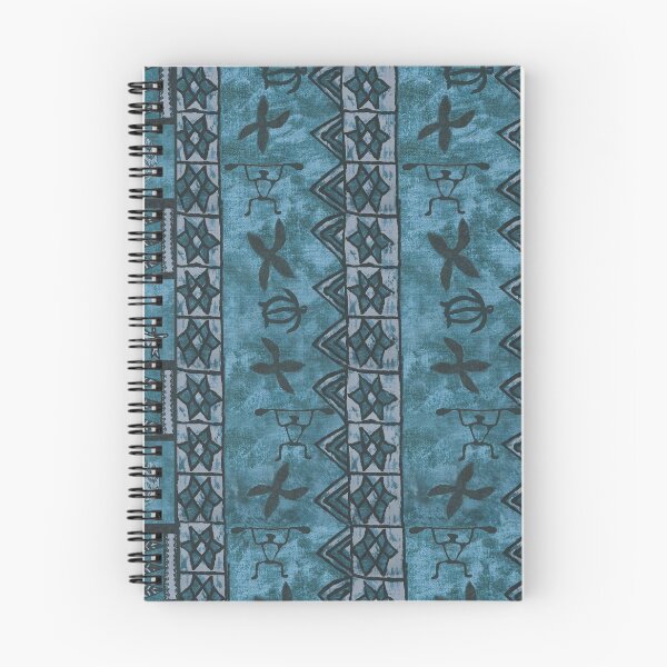 Item preview, Vintage Hawaiian Tapa Ocean Blue designed and sold by J Marielle Designs.
