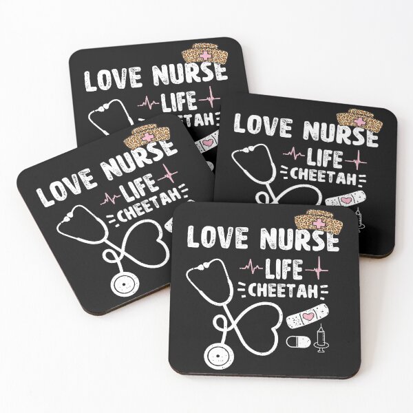 Item preview, Love Nurse Life Cheetah designed and sold by ecomdesign.