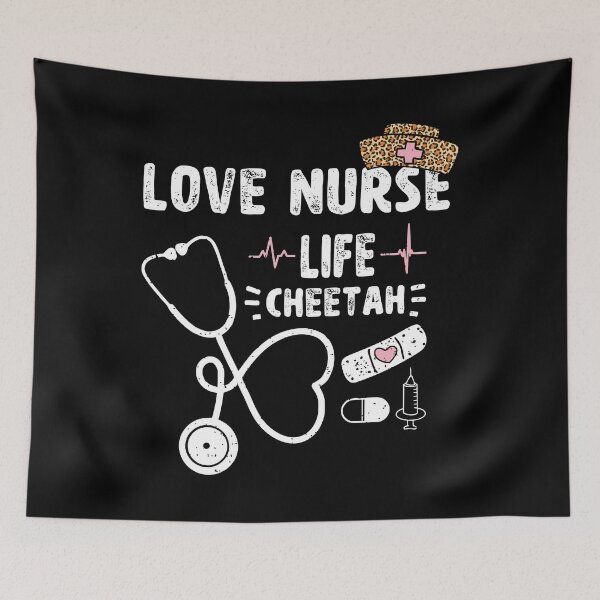 Item preview, Love Nurse Life Cheetah designed and sold by ecomdesign.