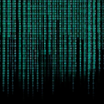 Artwork thumbnail, Blue Binary Code by springflow
