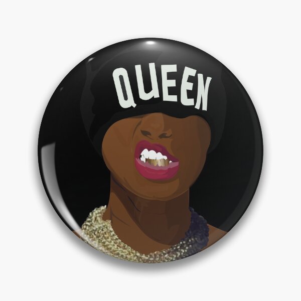 Item preview, Black Queen with gold teeth and chains  designed and sold by LavonnaLee.
