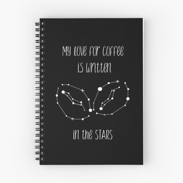 Item preview, My Love For Coffee Is Written In The Stars (Coffee Bean Constellation - White) designed and sold by GlitterState.