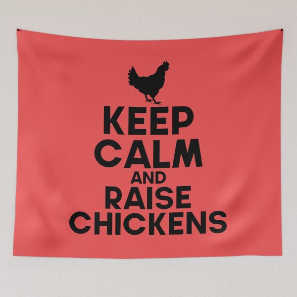 Item preview, Keep Clam And Raise Chicken Funny Farm Quote designed and sold by DesignHouse07.