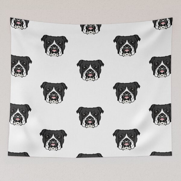 Item preview, Black with White Boxer designed and sold by arisaidesigns.