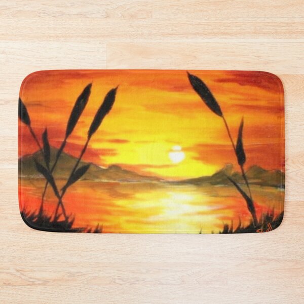 Item preview, Sunset and Cattails designed and sold by PaintDesignWine.