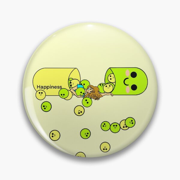 Item preview, Happy pill designed and sold by TickityC.