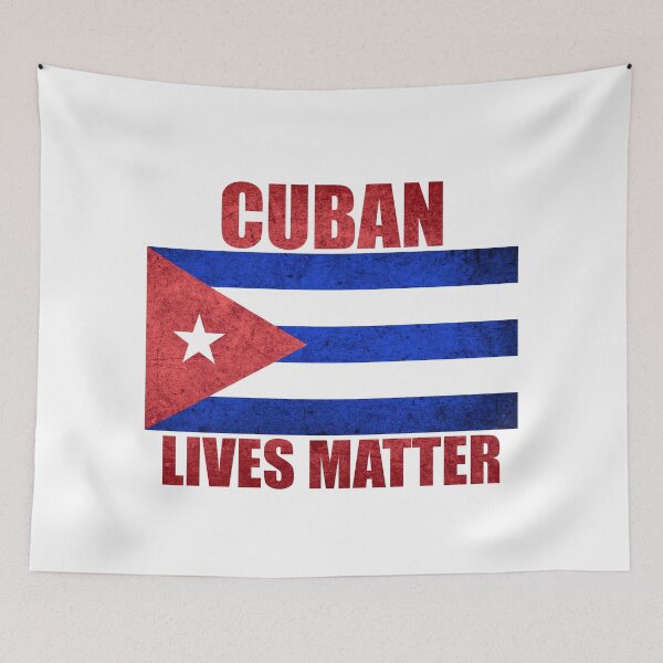 Item preview, Cuban Lives Matter Distressed Cuban Flag designed and sold by Gsallicat.