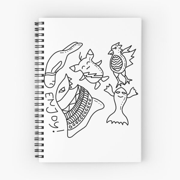 Item preview, Enjoy! Cute Monster Doodle Art Black and White designed and sold by R4CProject.