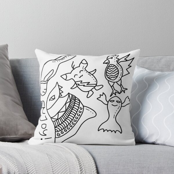 Item preview, Enjoy! Cute Monster Doodle Art Black and White designed and sold by R4CProject.